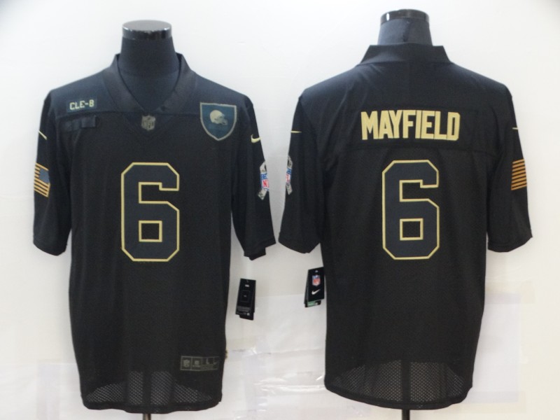 Men's Cleveland Browns Baker Mayfield #6 Black Jersey